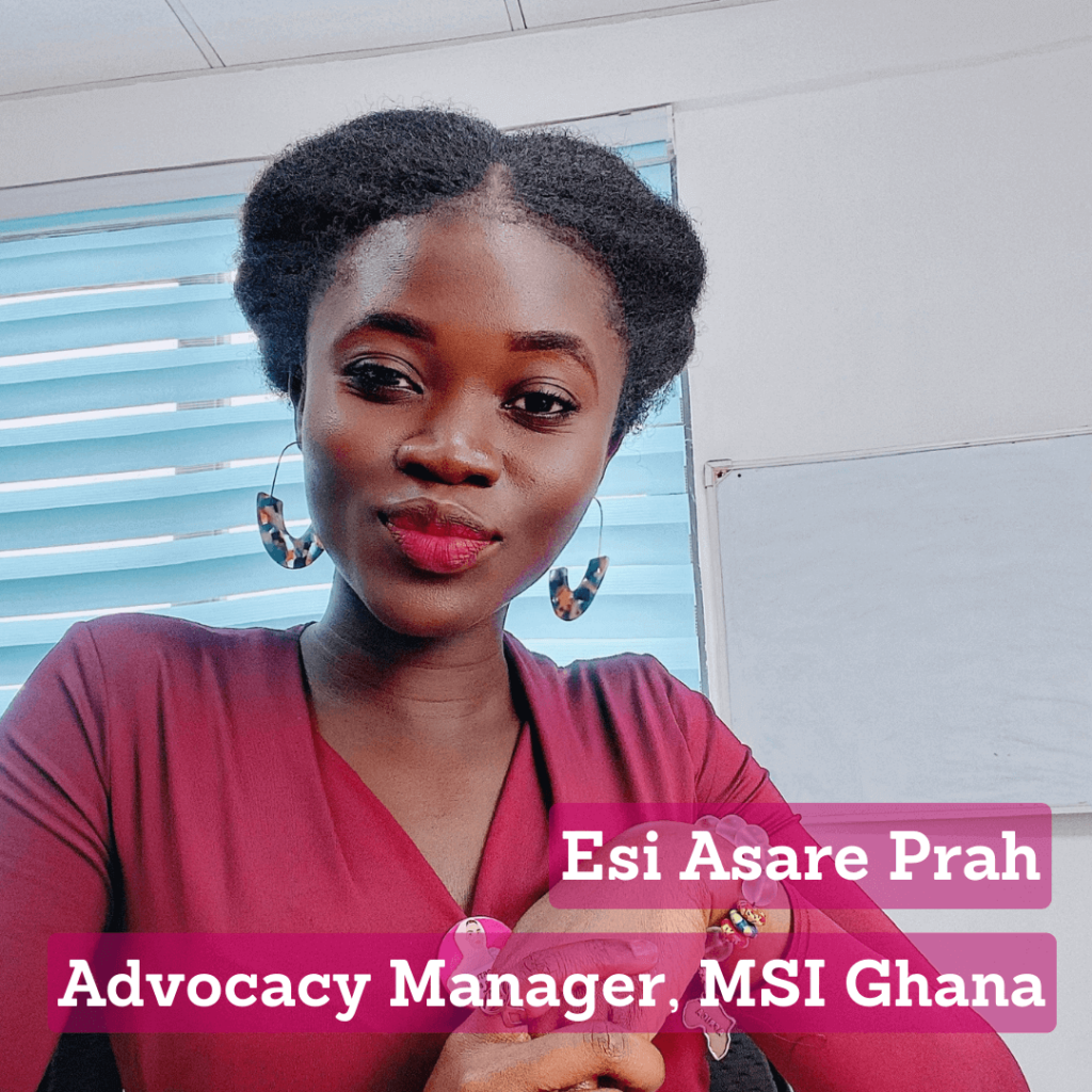Esi Asare Prah, Advocacy Manager for MSI Ghana