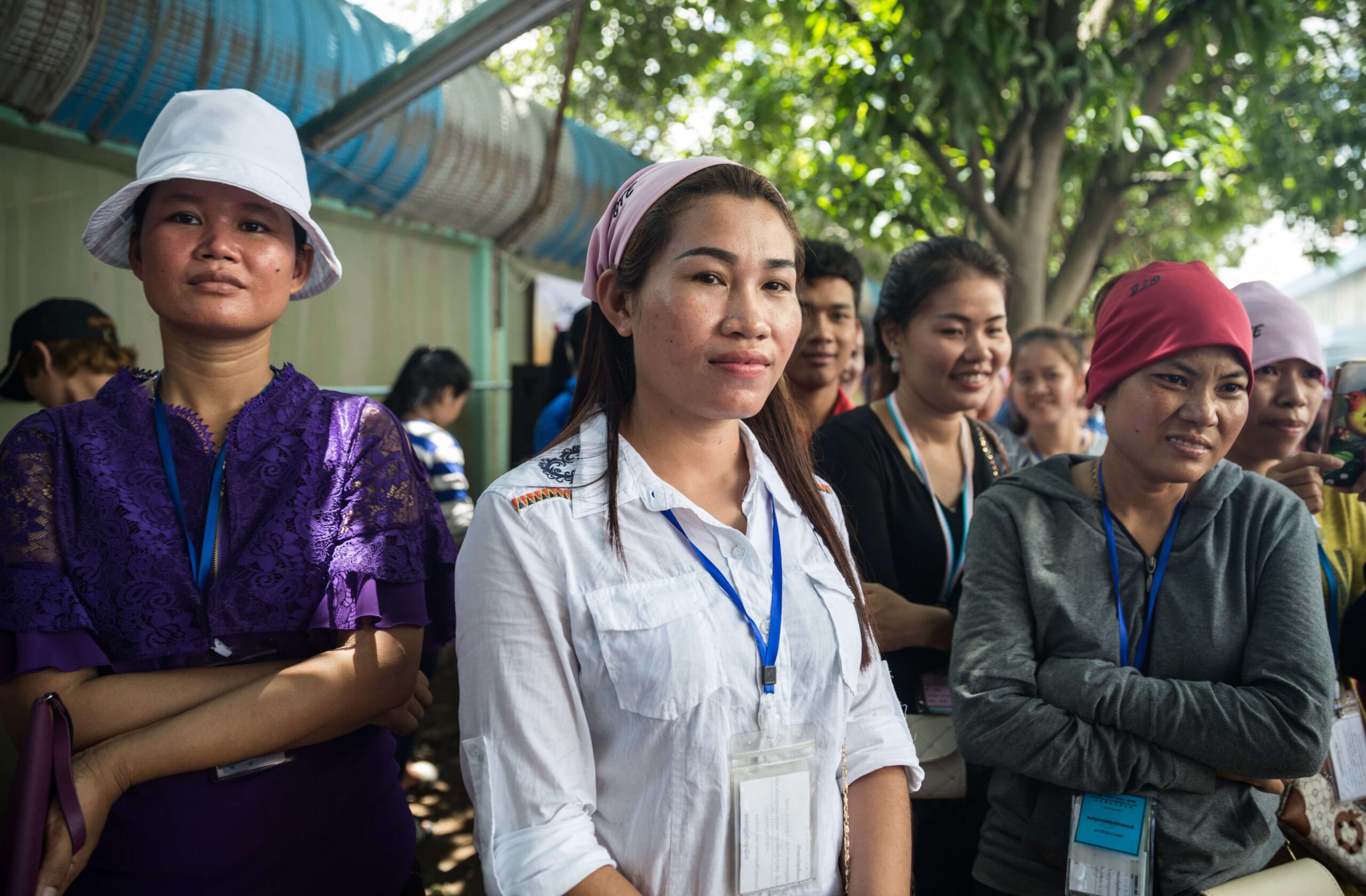 Clients at garment factory outreach (2)